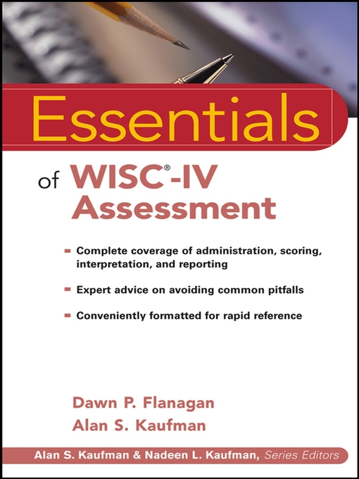 Cover image for Essentials of WISC-IV Assessment